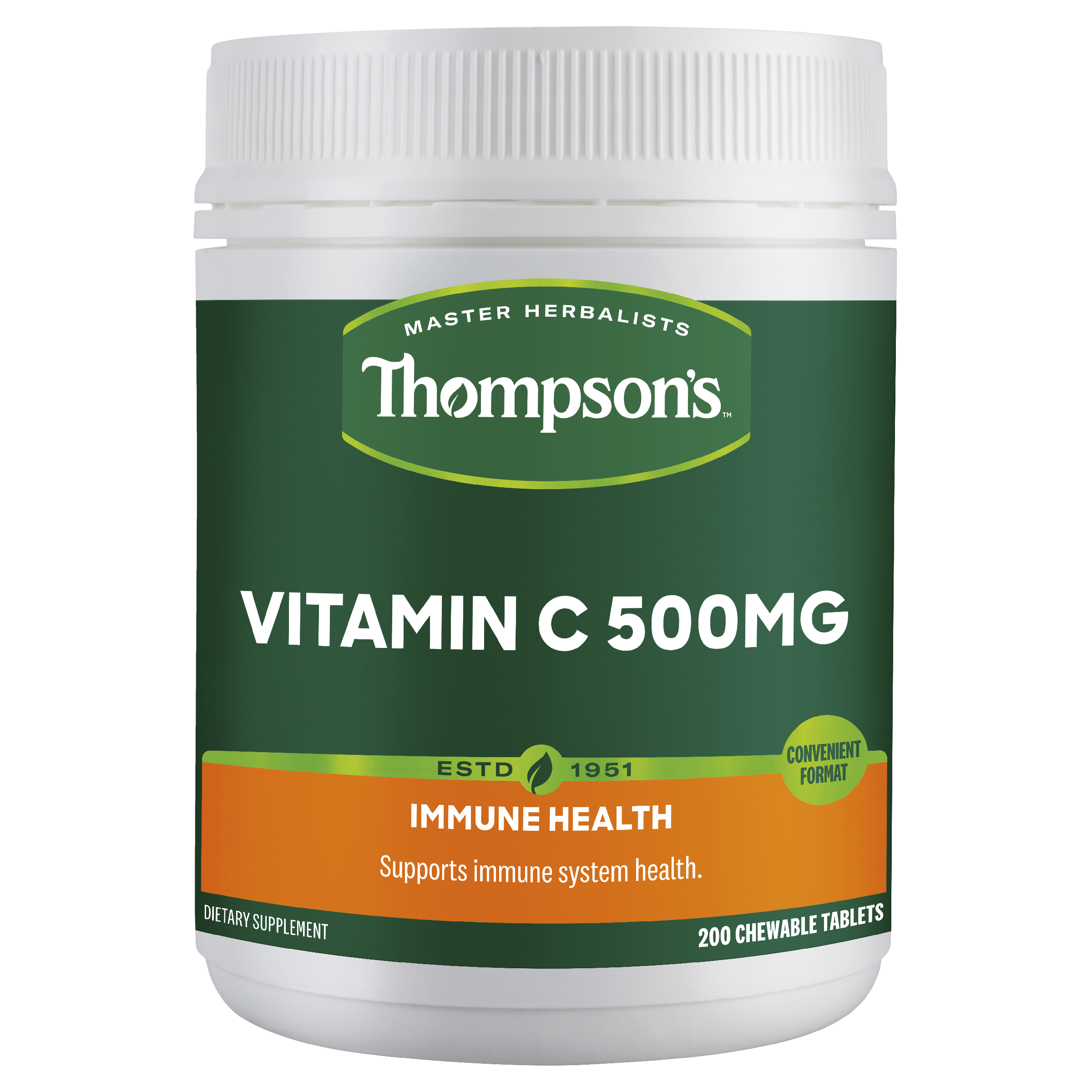 Thompsons Vitamin C 500mg 200 Chewable Tablets